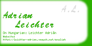 adrian leichter business card