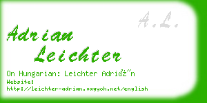 adrian leichter business card